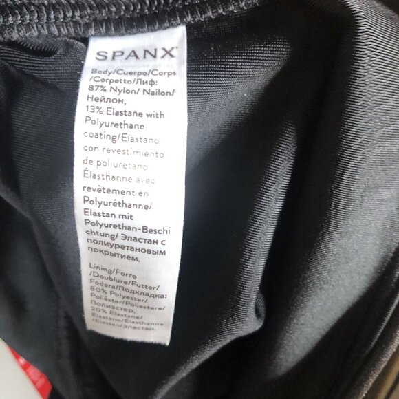 Spanx Leggings Womens Medium Black Shiny Stretch Fitted Pull On Versatile - Picture 8 of 16